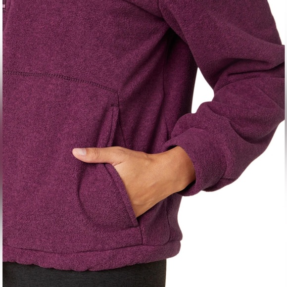 NWT Beyond Yoga New Terrain Pullover in Heathered Dark Beet Retail $99 - Picture 4 of 8